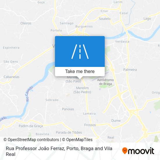 Rua Professor João Ferraz mapa