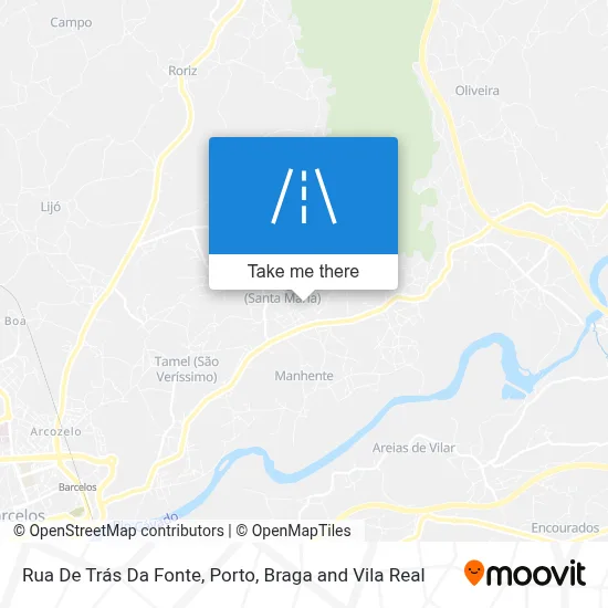 Rua De Trás Da Fonte map