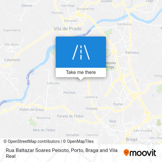 Rua Baltazar Soares Peixoto mapa
