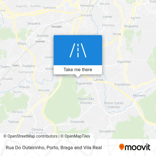 Rua Do Outeirinho map