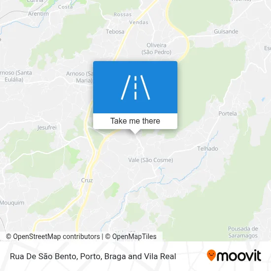 Rua De São Bento map
