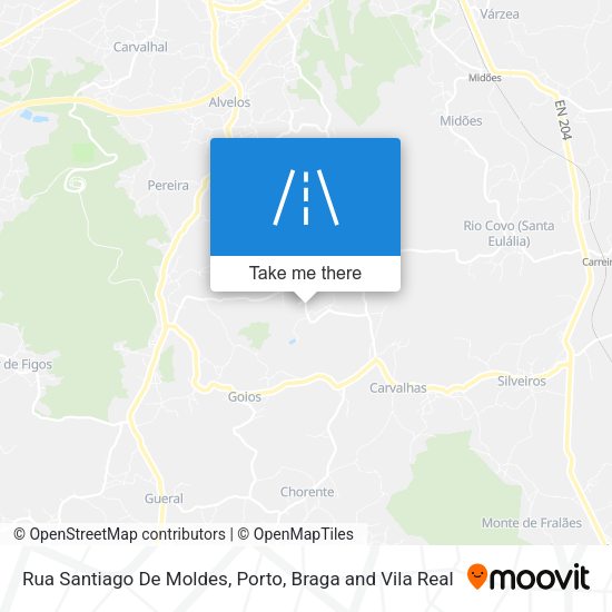 Rua Santiago De Moldes map