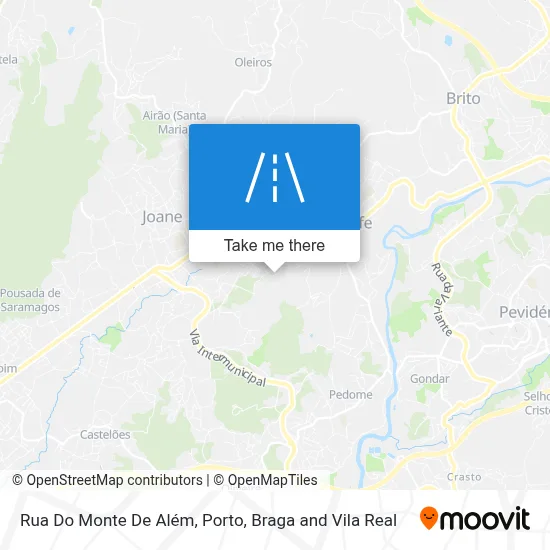 Rua Do Monte De Além map