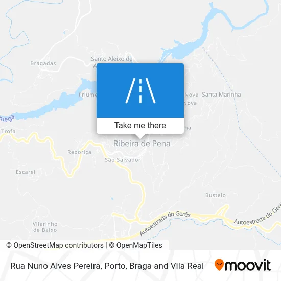 Rua Nuno Alves Pereira map