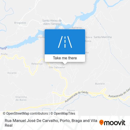 Rua Manuel José De Carvalho mapa