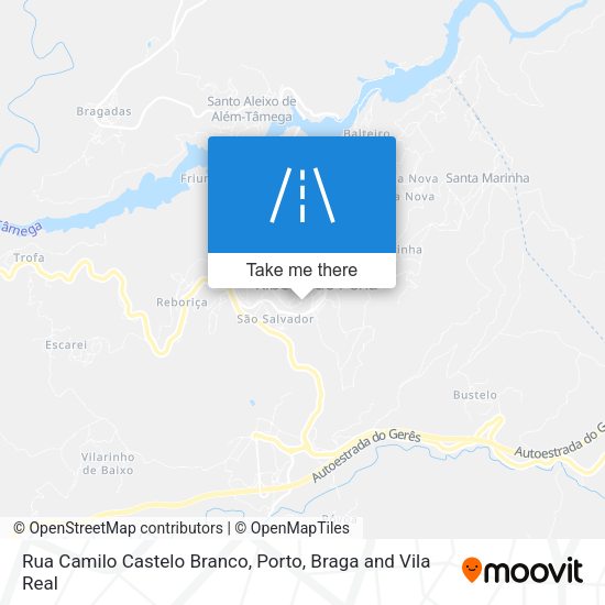 Rua Camilo Castelo Branco mapa