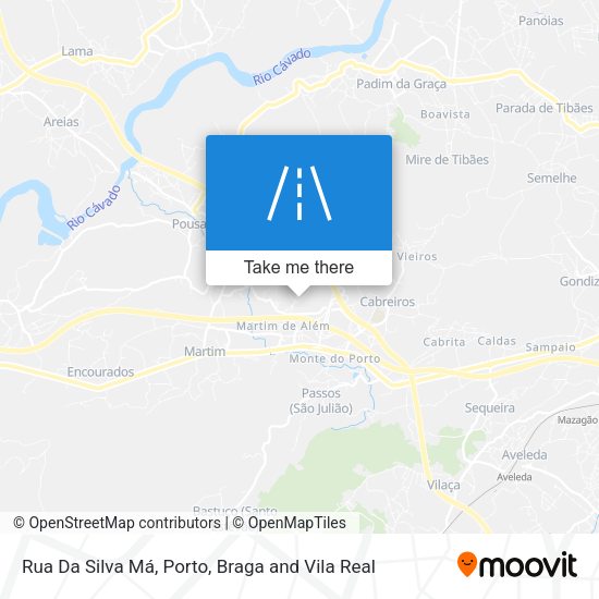 Rua Da Silva Má mapa
