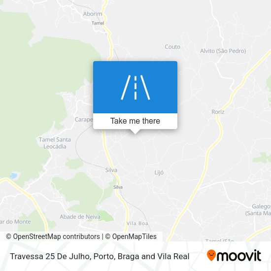 Travessa 25 De Julho mapa