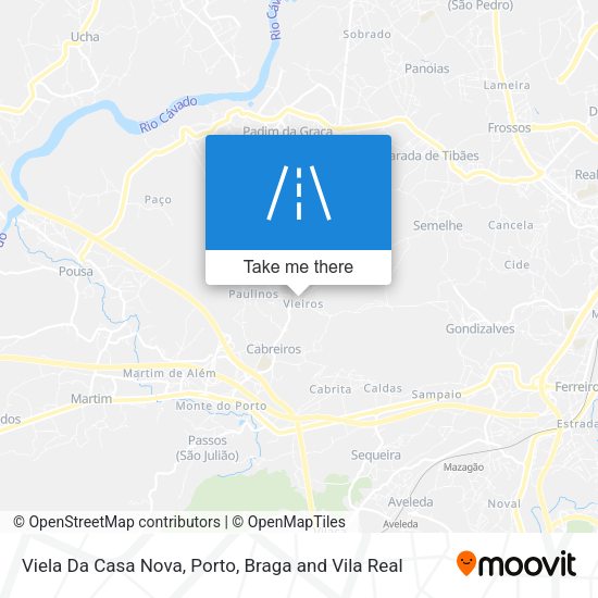 Viela Da Casa Nova mapa