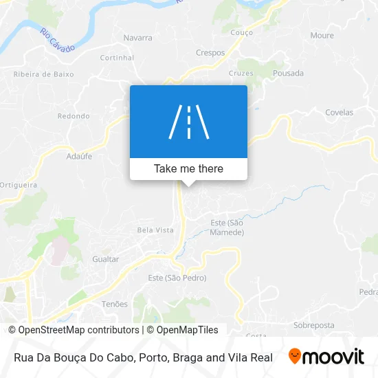 Rua Da Bouça Do Cabo map