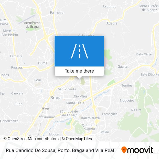 Rua Cândido De Sousa map
