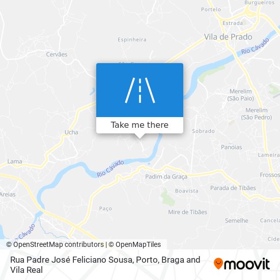 Rua Padre José Feliciano Sousa mapa