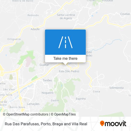 Rua Das Parafusas mapa