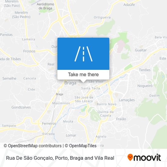 Rua De São Gonçalo mapa