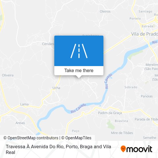 Travessa À Avenida Do Rio mapa