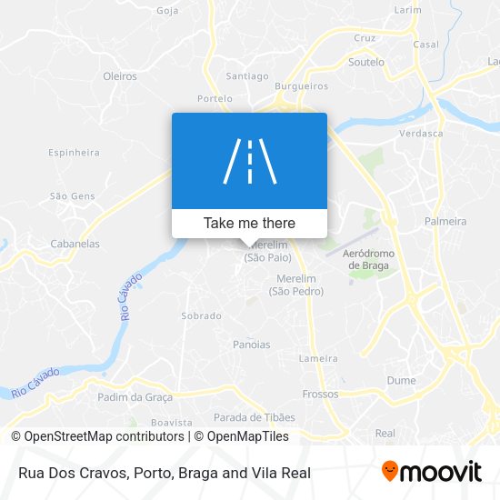 Rua Dos Cravos mapa