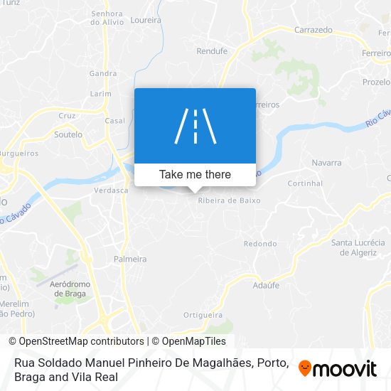 Rua Soldado Manuel Pinheiro De Magalhães mapa
