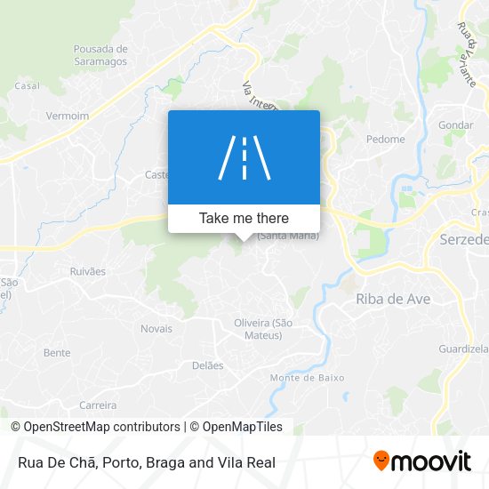Rua De Chã mapa