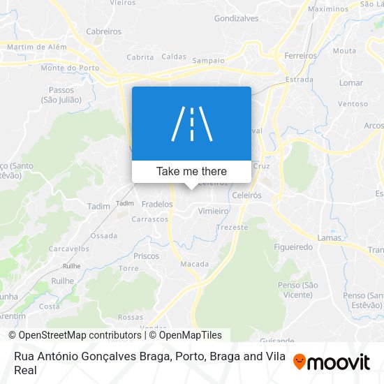 Rua António Gonçalves Braga map