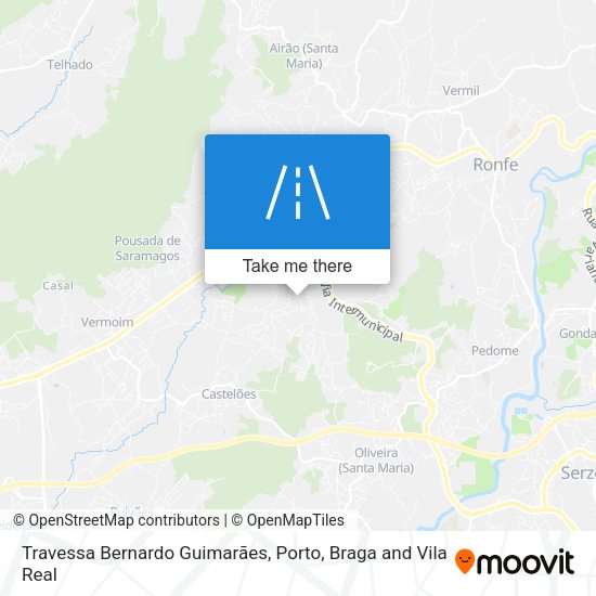 Travessa Bernardo Guimarães mapa