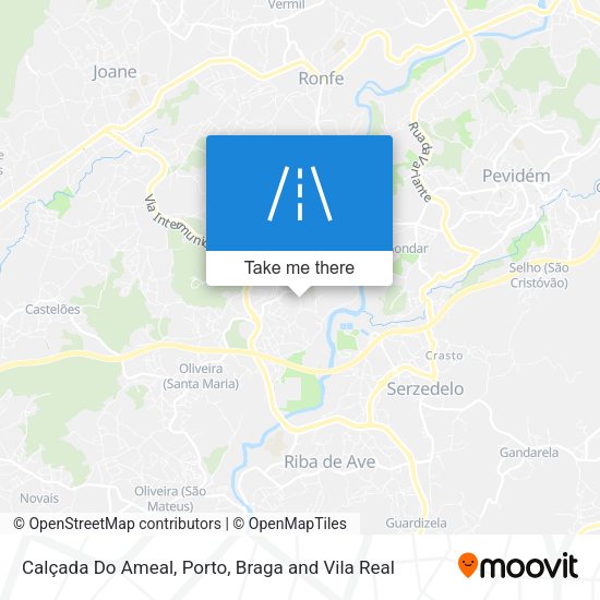 Calçada Do Ameal mapa