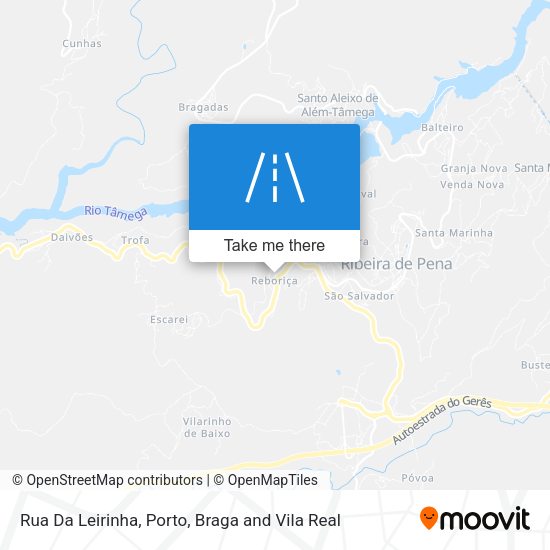Rua Da Leirinha mapa