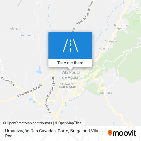Urbanização Das Cavadas map