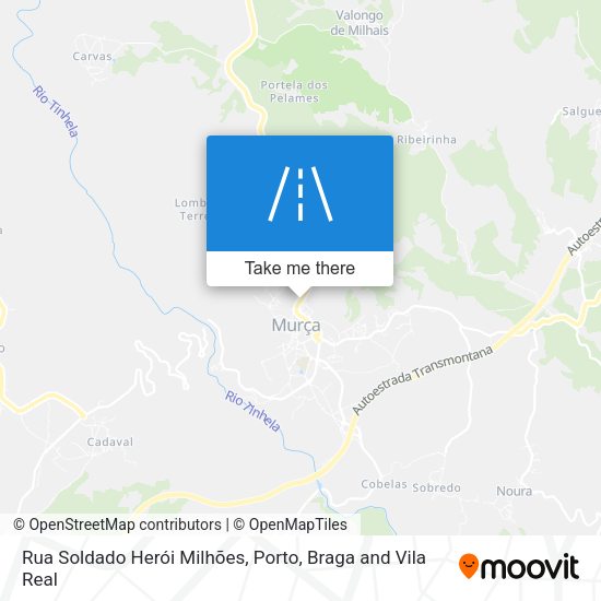 Rua Soldado Herói Milhões mapa