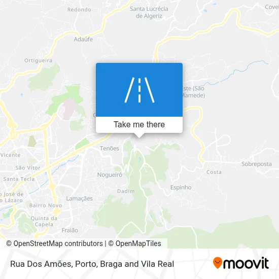 Rua Dos Amões map