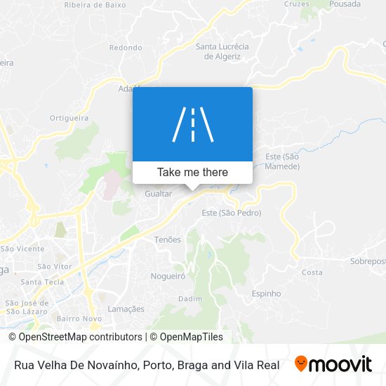 Rua Velha De Novaínho map