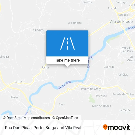 Rua Das Picas map