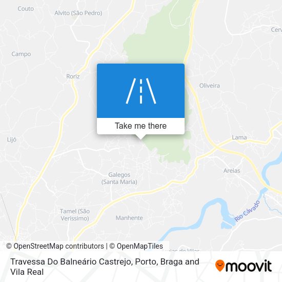 Travessa Do Balneário Castrejo mapa