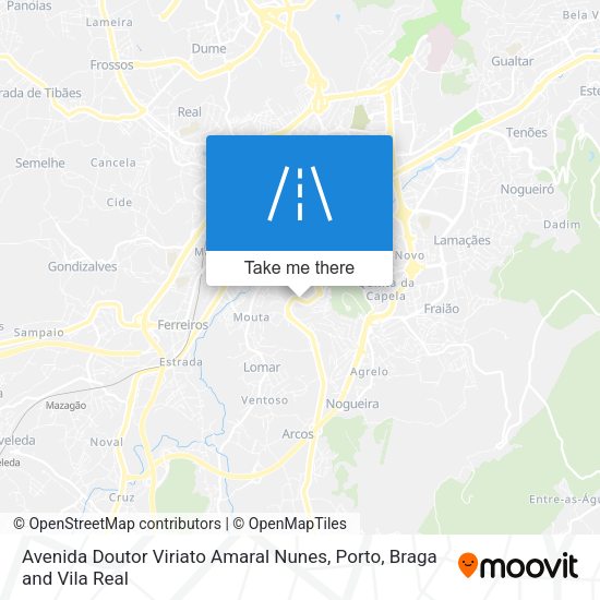 Avenida Doutor Viriato Amaral Nunes map