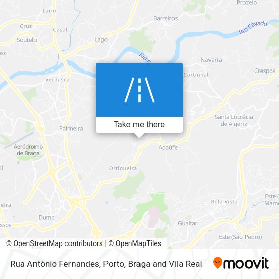 Rua António Fernandes map