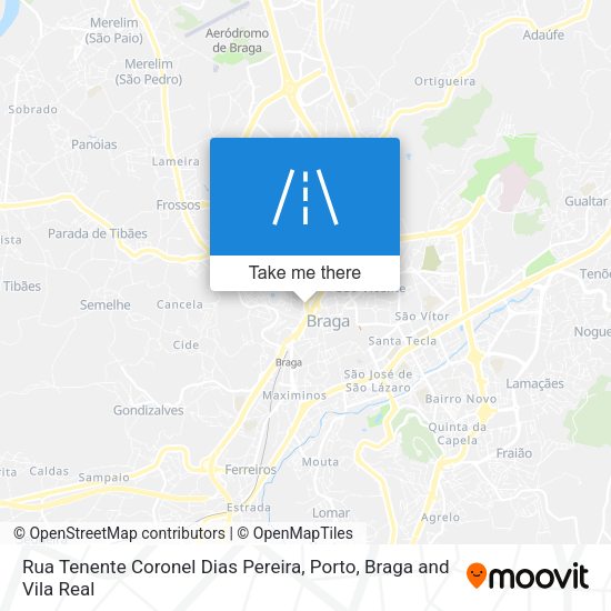 Rua Tenente Coronel Dias Pereira mapa