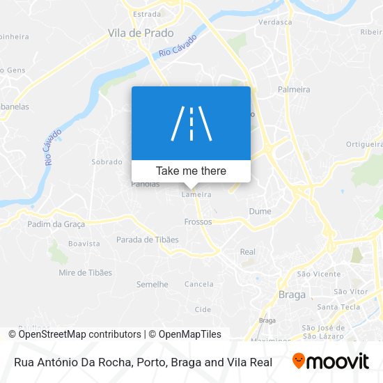 Rua António Da Rocha mapa