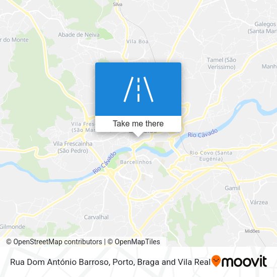 Rua Dom António Barroso mapa
