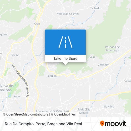 Rua De Carapito mapa