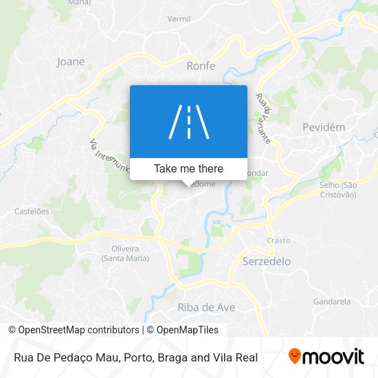 Rua De Pedaço Mau map