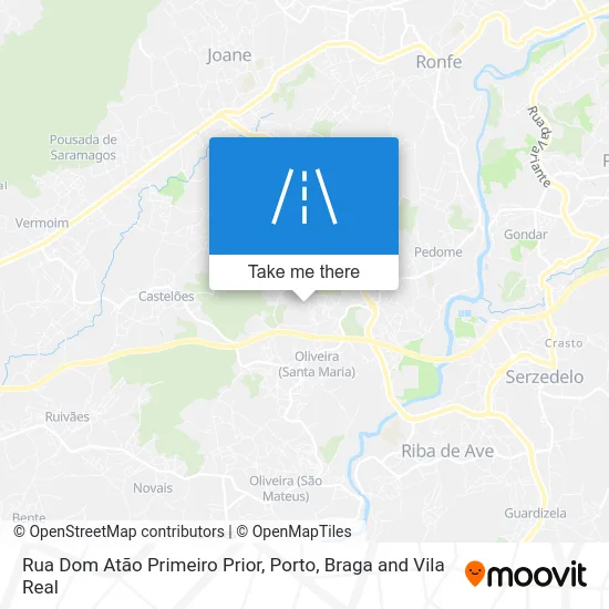 Rua Dom Atão Primeiro Prior map