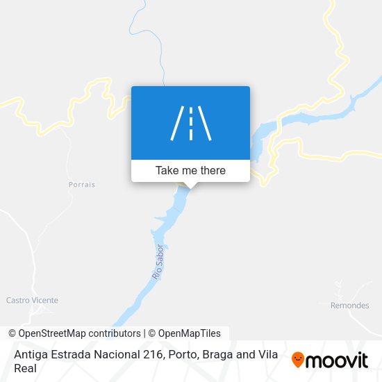 Antiga Estrada Nacional 216 map