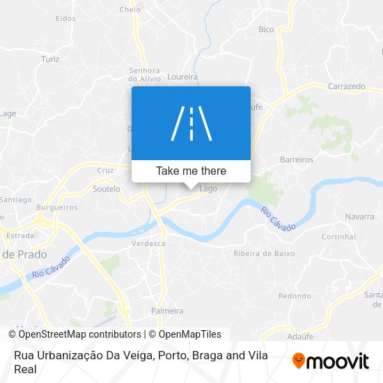 Rua Urbanização Da Veiga map