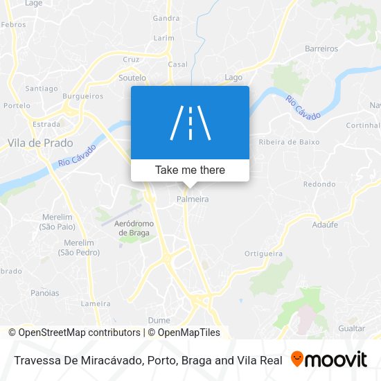 Travessa De Miracávado mapa