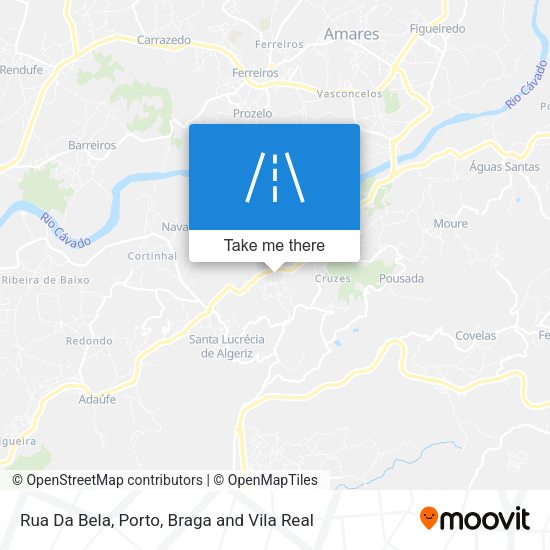 Rua Da Bela map