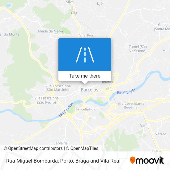 Rua Miguel Bombarda mapa