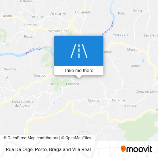 Rua Da Orge map