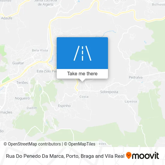 Rua Do Penedo Da Marca map