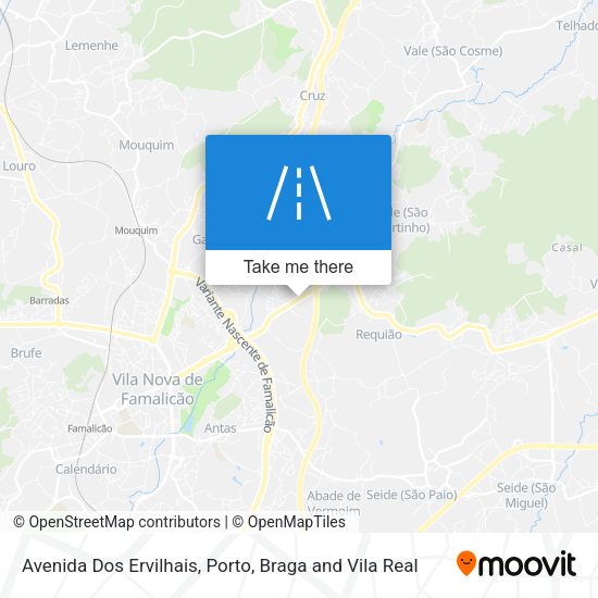 Avenida Dos Ervilhais mapa