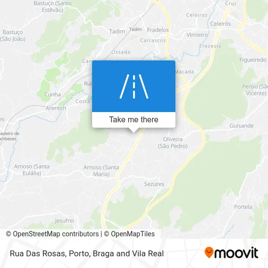 Rua Das Rosas map