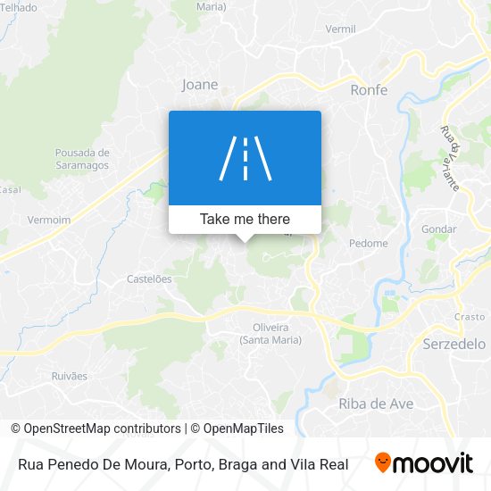 Rua Penedo De Moura mapa